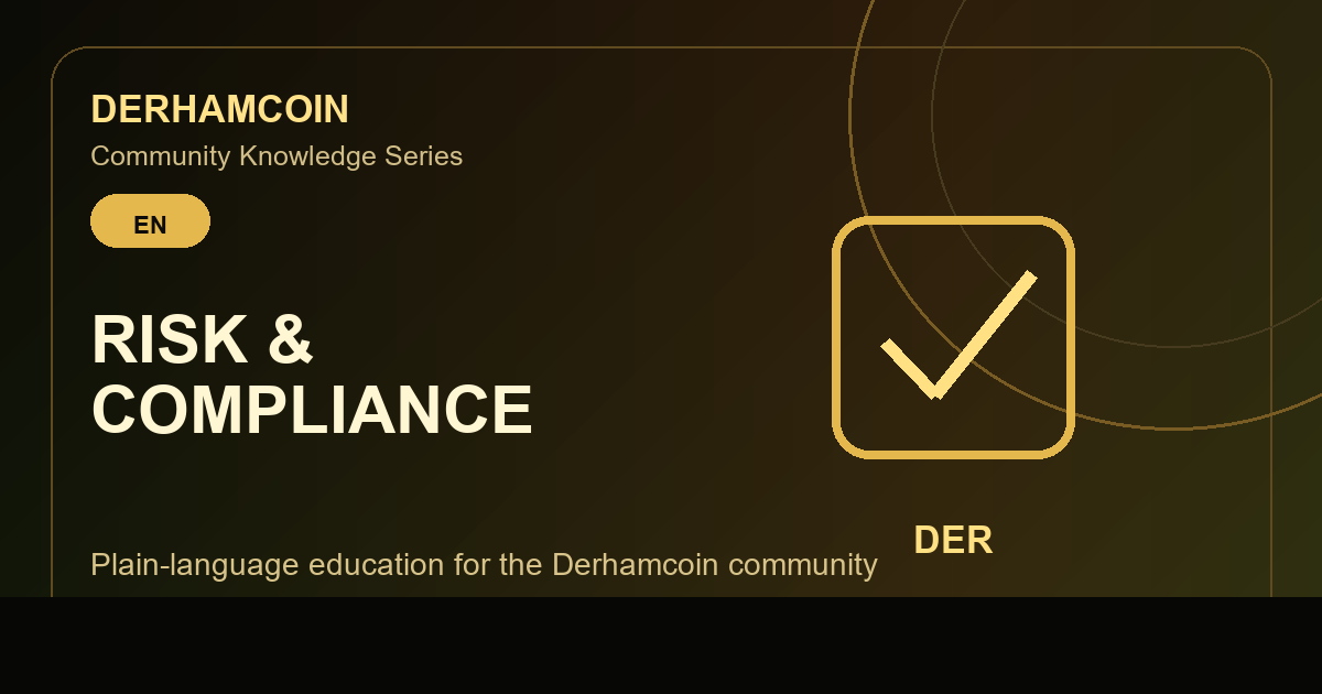 Compliance and Risk in Derhamcoin