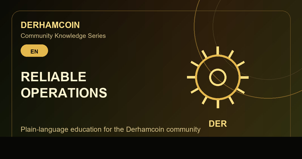 Technical Operations in Derhamcoin